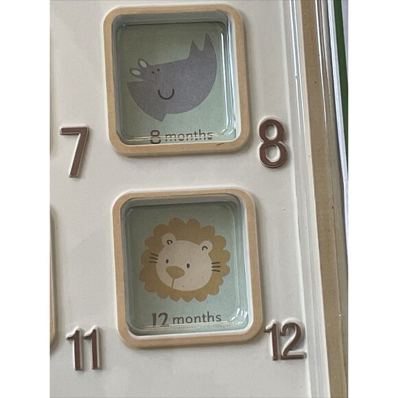 Cudlie! Childs First Year Photo Frame Boy Noahs Ark 13 Photo Insert Windows - Picture 11 of 13
